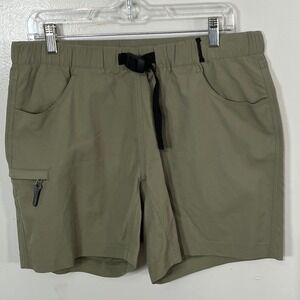 IBEX Fatigue Green‎ Nylon Cargo Hiking Shorts Women's Size Large